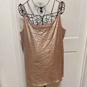 🦀🦀🦀BOGOHO🦀🦀🦀Torrid Sequin Rose Gold Women's Top